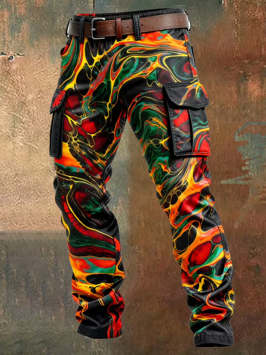 Férfi retro üzleti stílus alkalmi munka nadrág