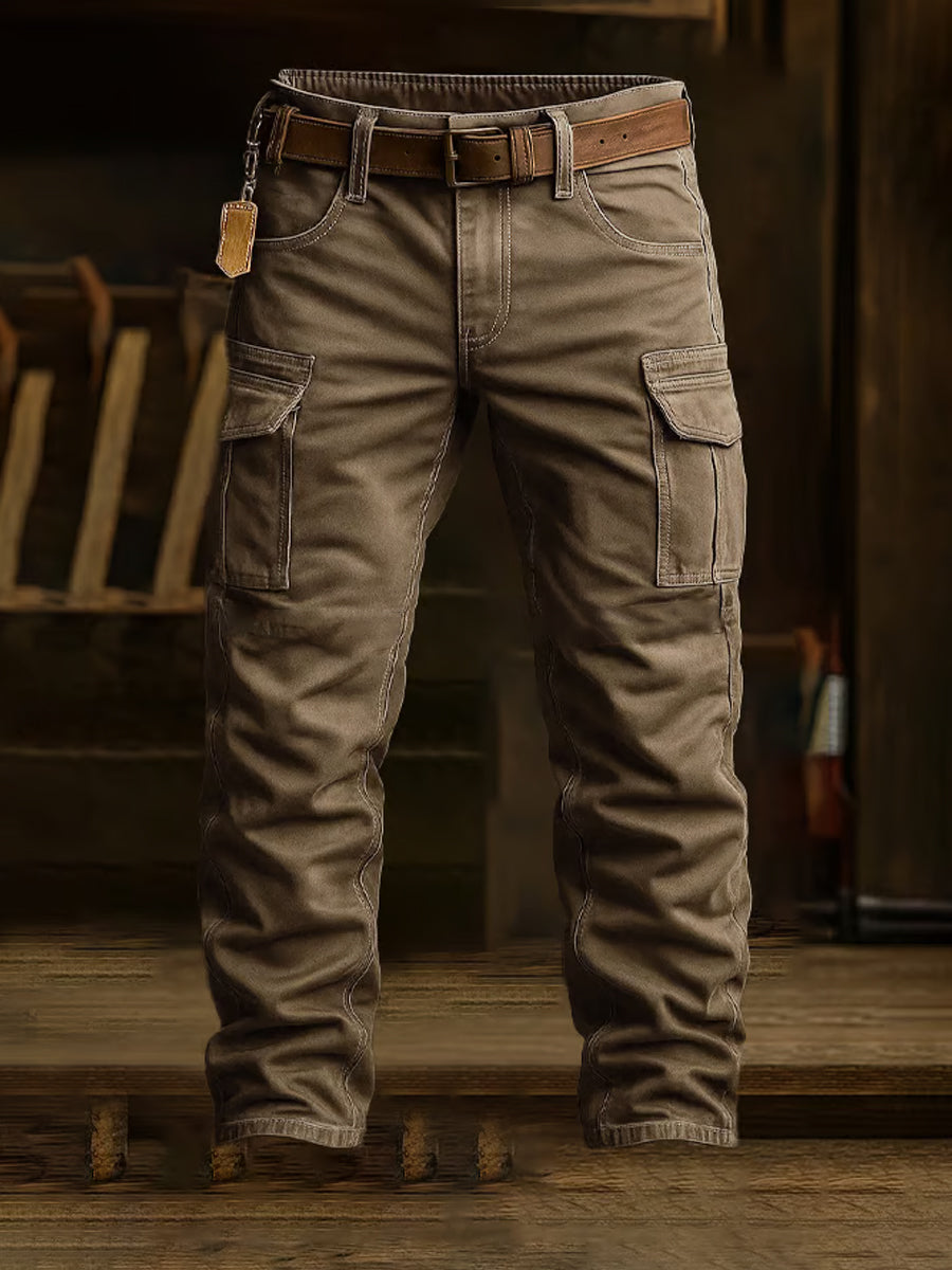 Férfi retro üzleti stílus alkalmi munka nadrág