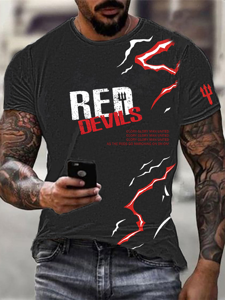 Férfi manchester united rövid ujjú póló