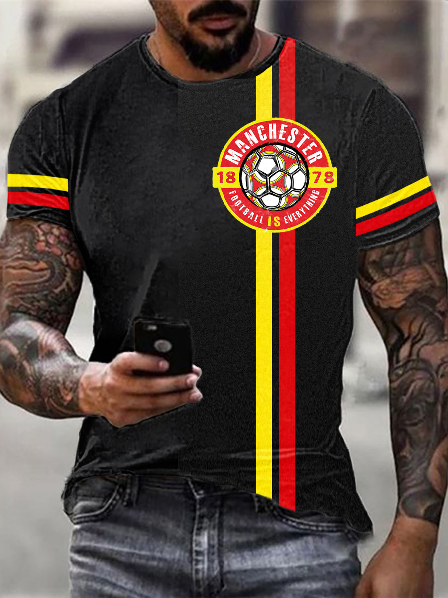 Férfi manchester united rövid ujjú póló