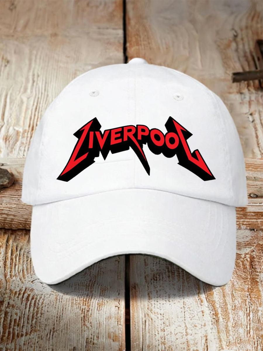 Férfi liverpool-témájú nyomtatott kalap