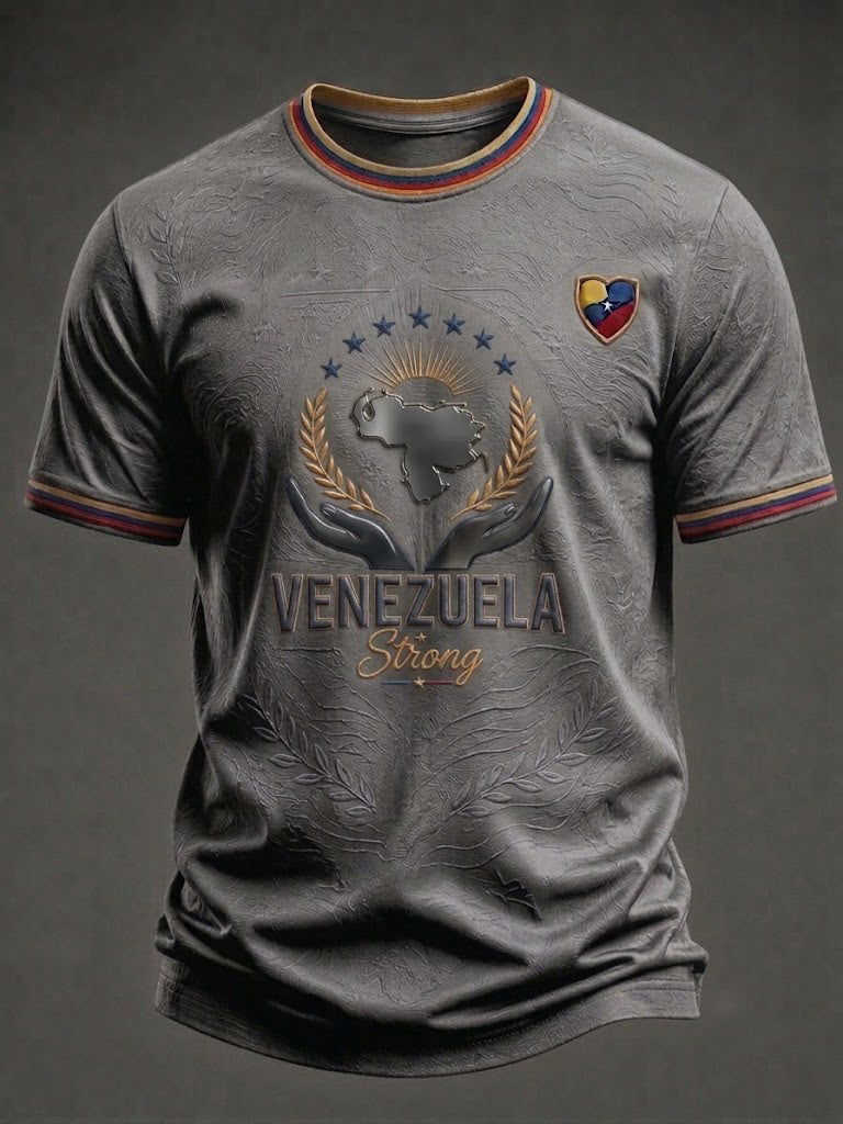 Men's Venezuela Strong Printed T-shirt
