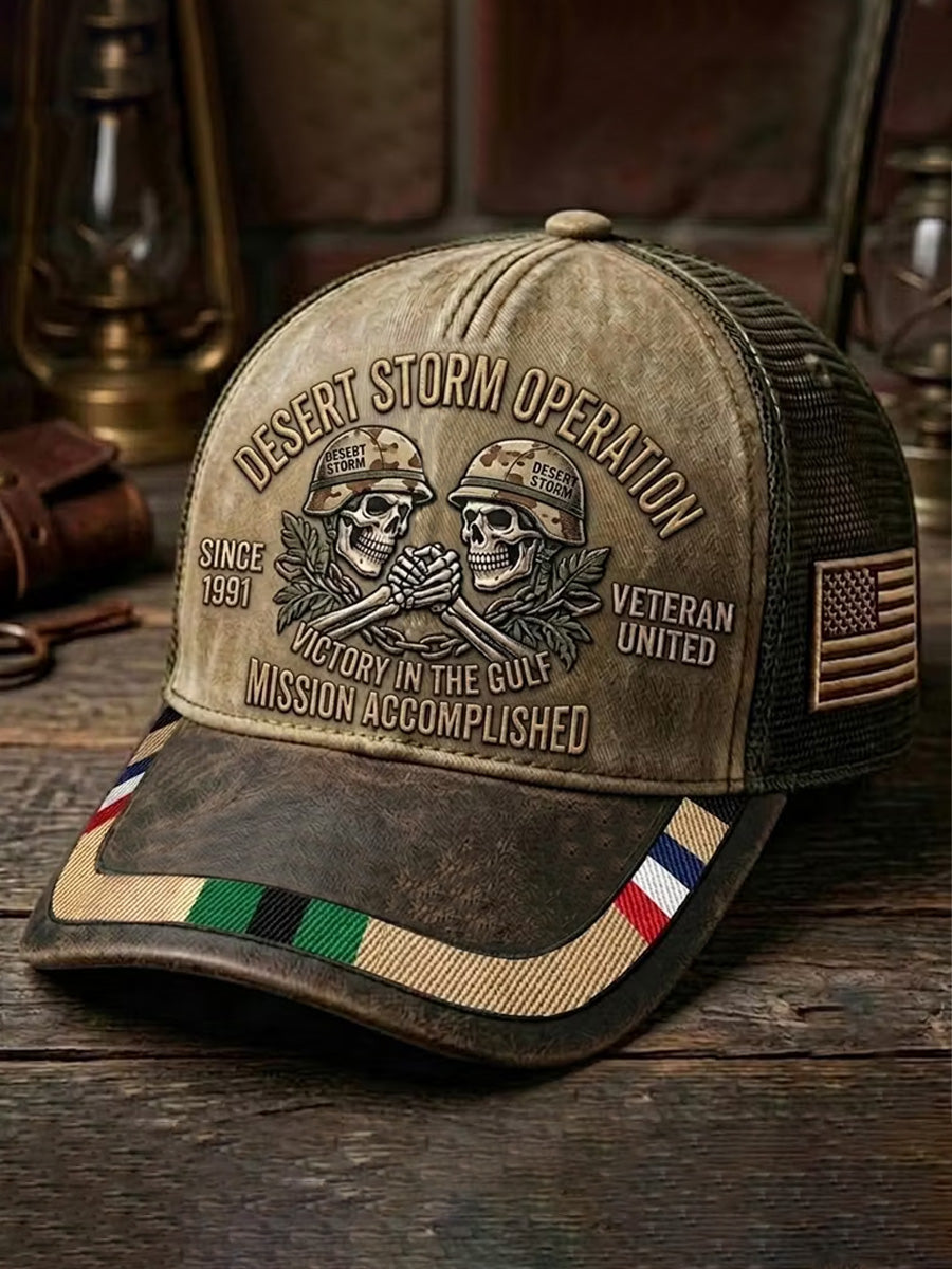 Unisex Retro Desert Storm Brotherhood Print Hat