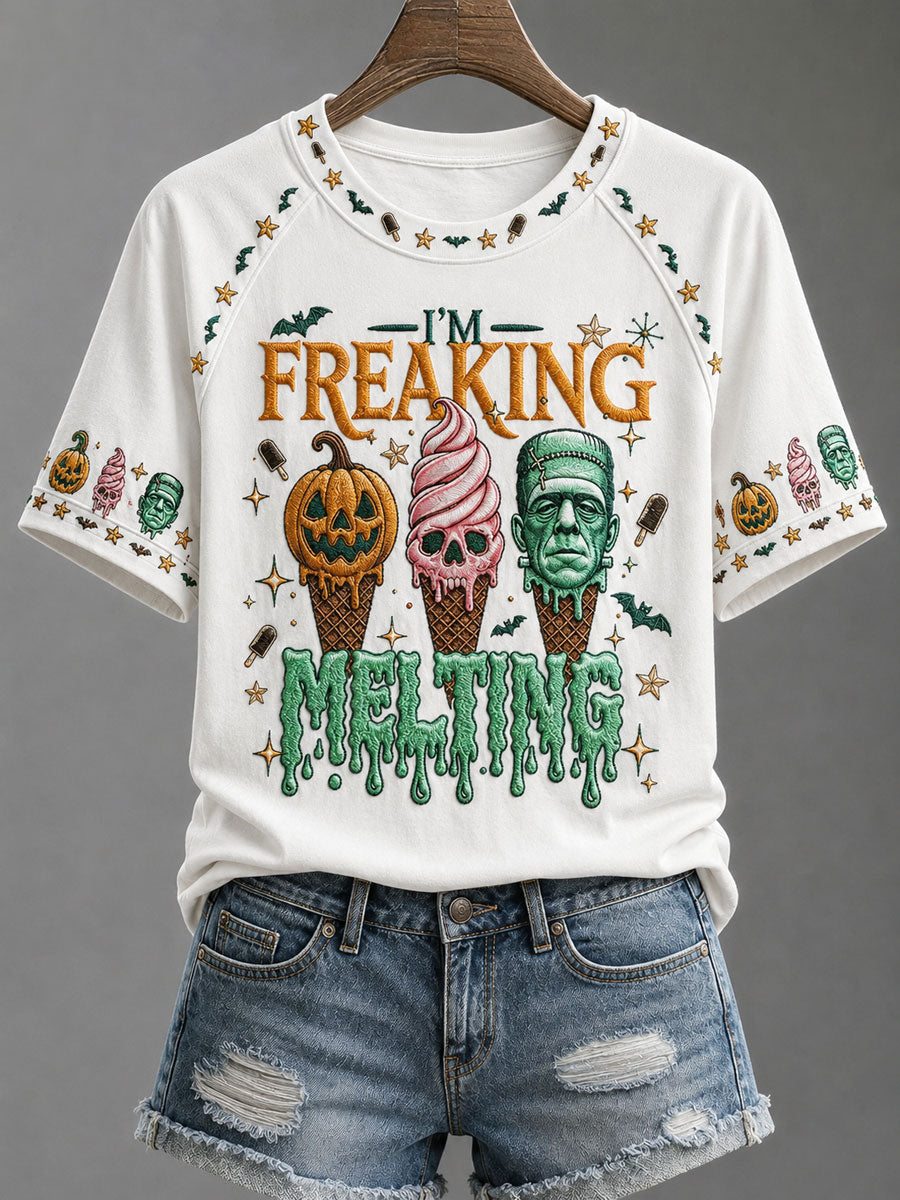 Women's Summerween Print Casual T-Shirt