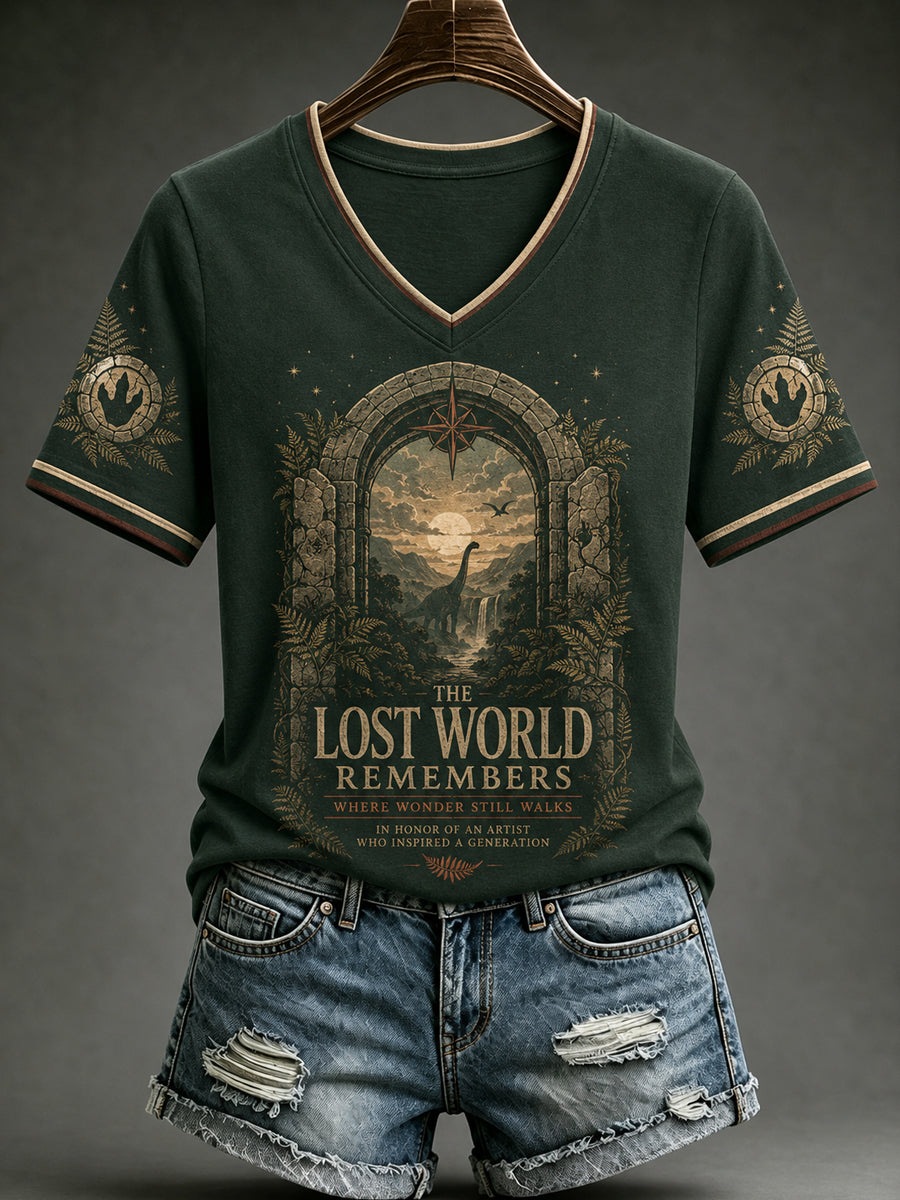 Women's Rip NZ Jurassic Legend Printed Short Sleeve T-shirt
