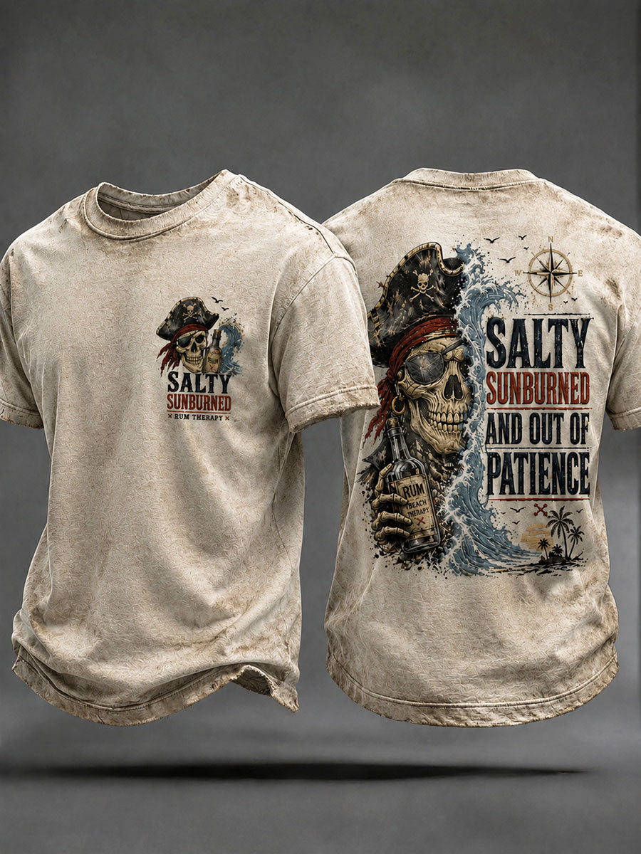 Men's 'Salty Sunburned And Out Of Patience' T-shirts