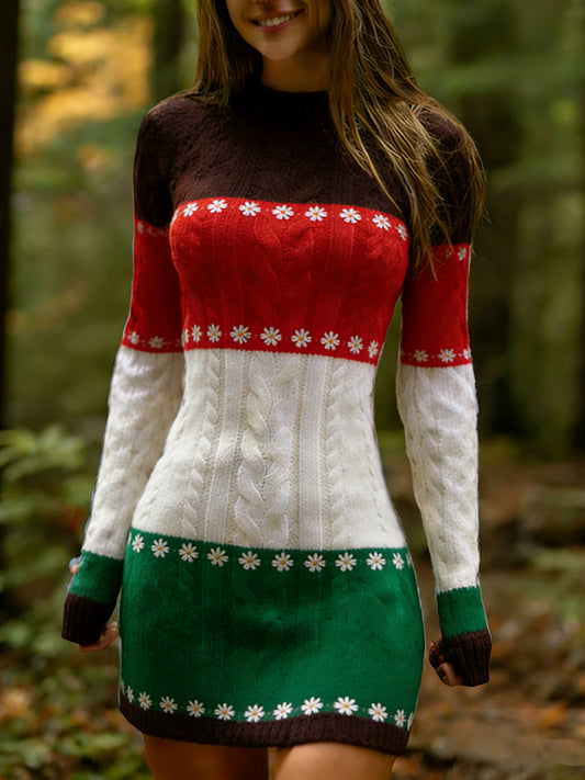 Női vintage magyar művészet kényelmes kötött ruha