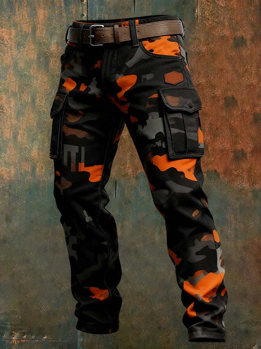 Férfi retro üzleti stílus alkalmi munka nadrág