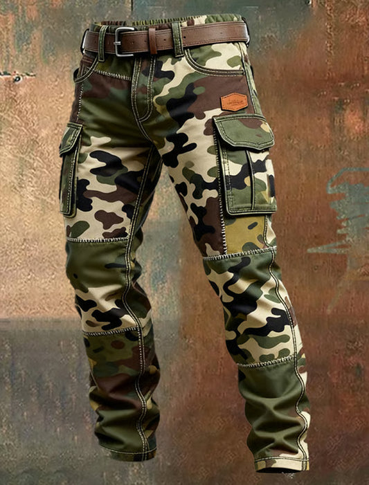 Férfi retro üzleti stílus alkalmi munka nadrág