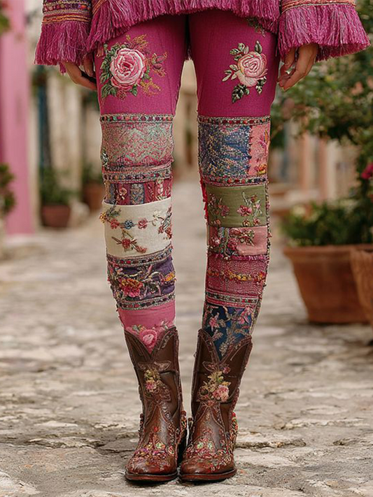 Női botanikus virágnyomat fenék