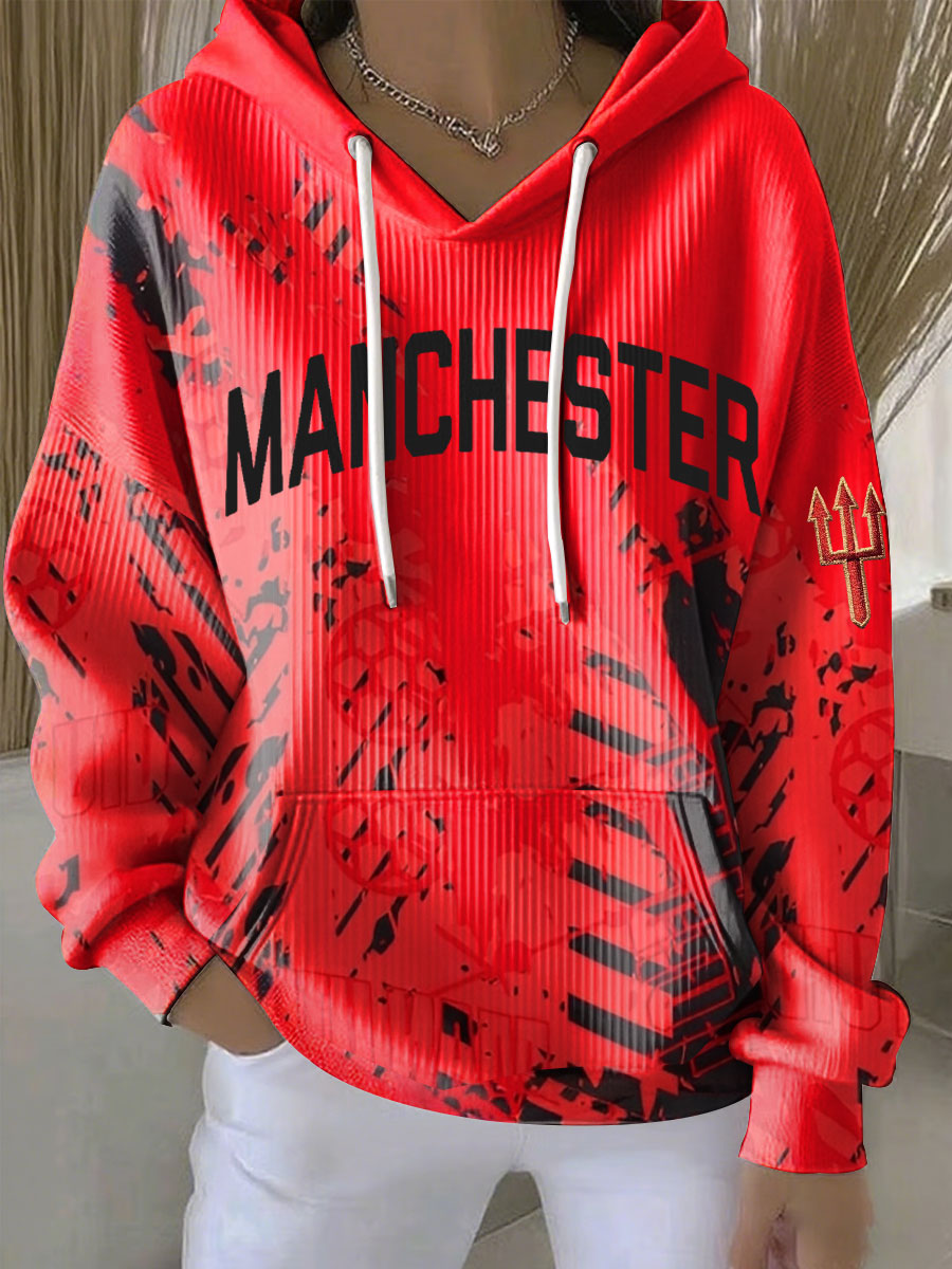 Női labdarúgó rajongó hoodies