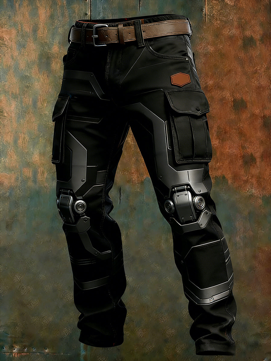 Férfi retro üzleti stílus alkalmi munka nadrág