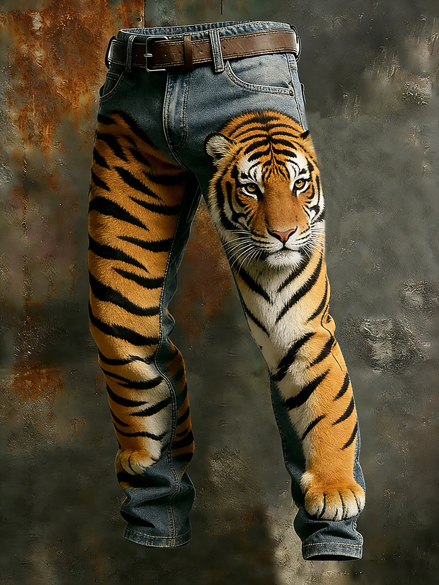 Férfi retro üzleti stílus alkalmi munka nadrág