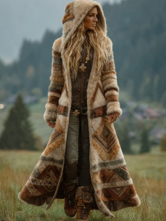 Női nyugati azték hangulatos kardigán