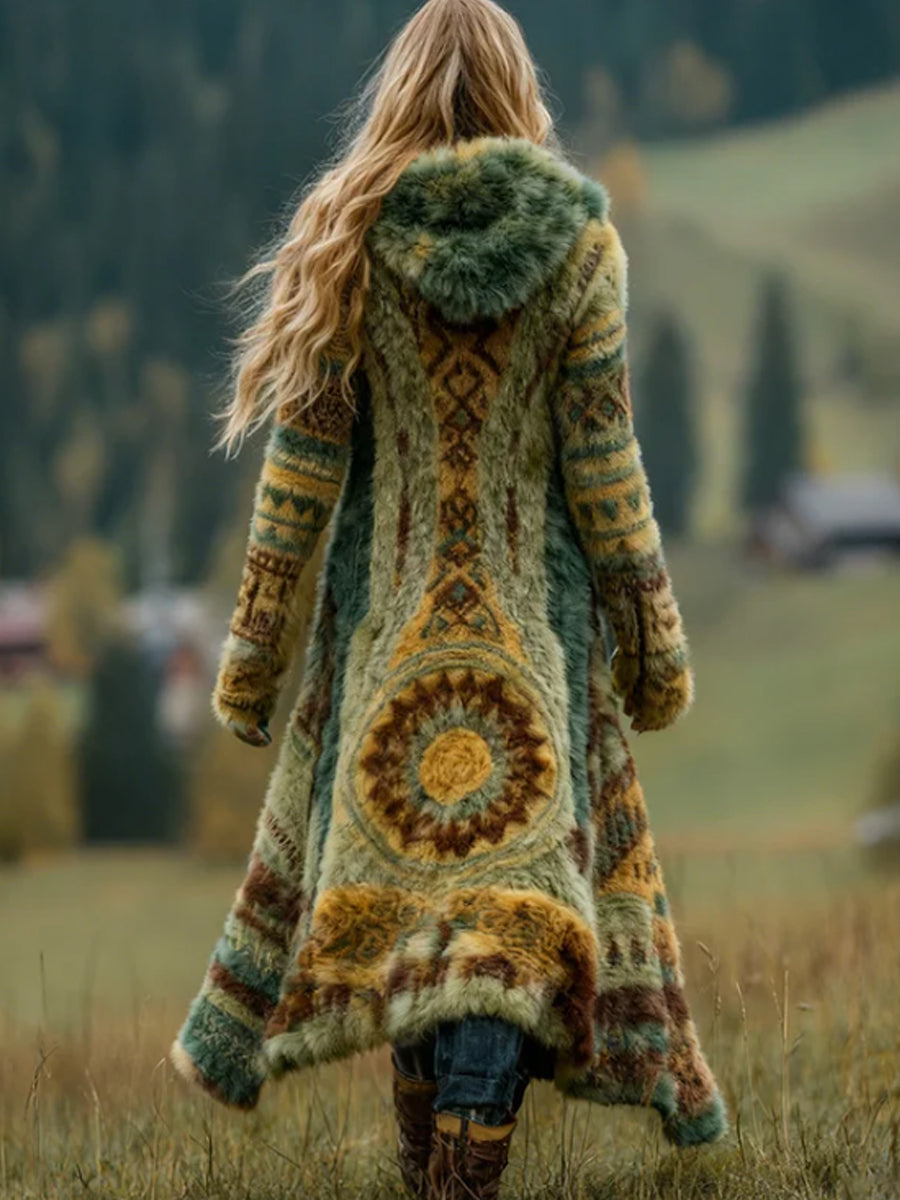 Női nyugati azték hangulatos kardigán