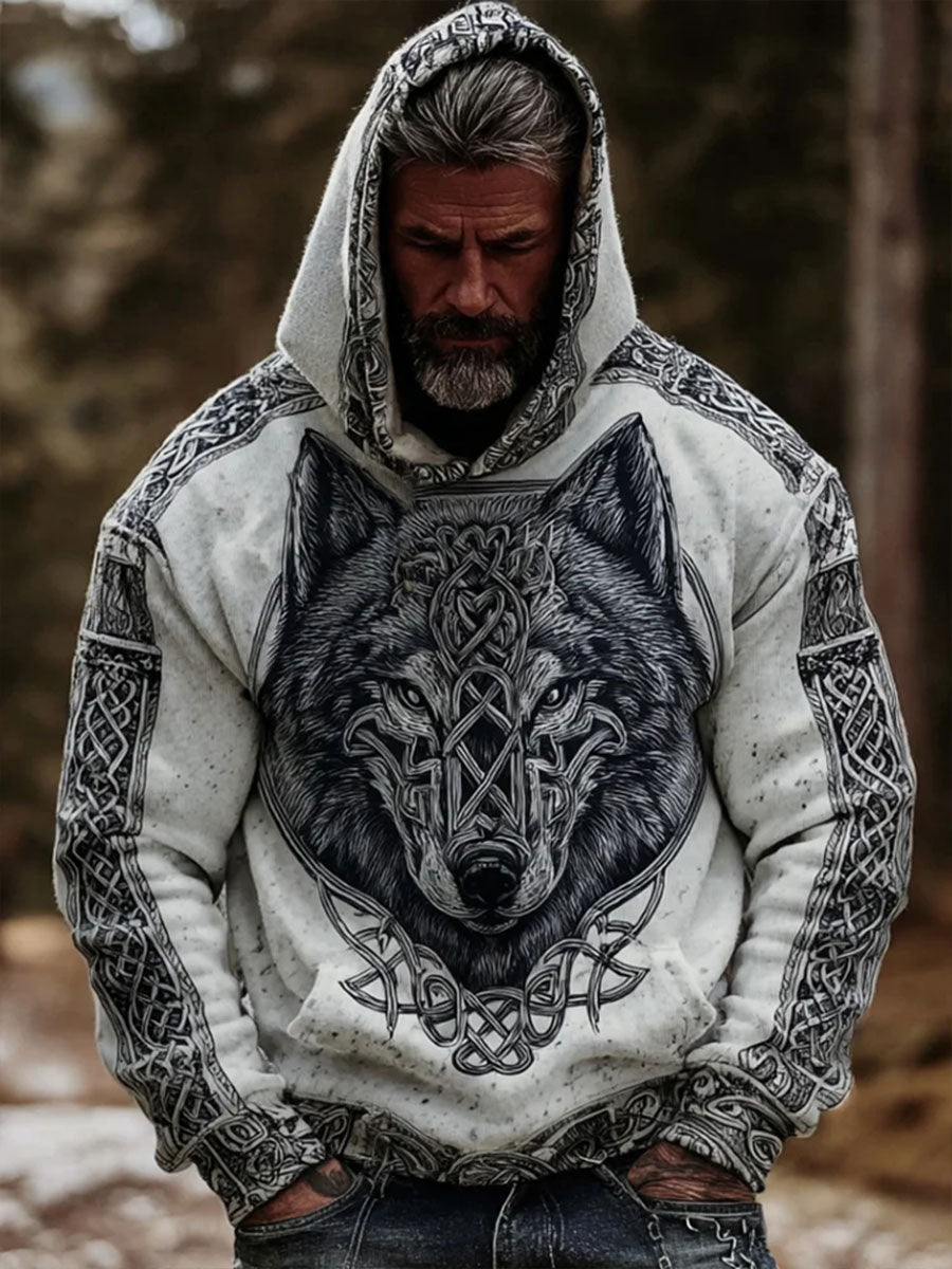 Férfi viking hoodie
