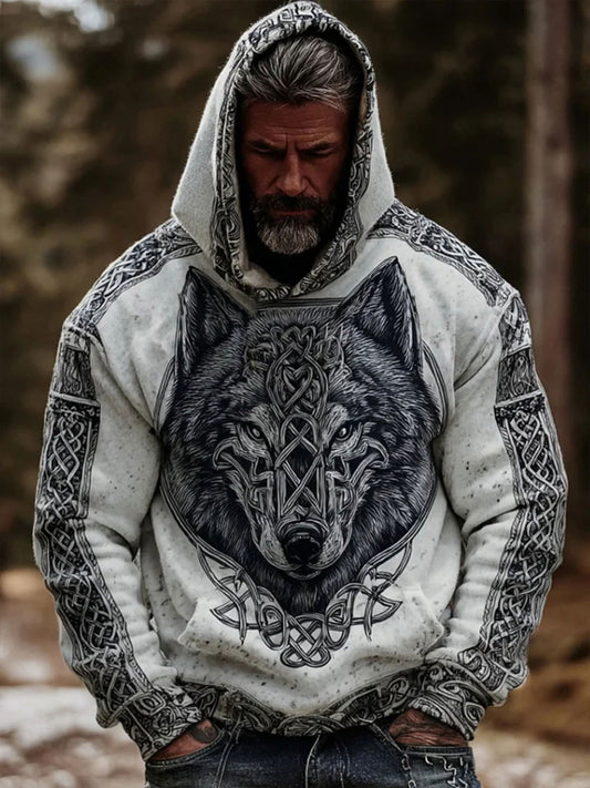 Férfi viking hoodie
