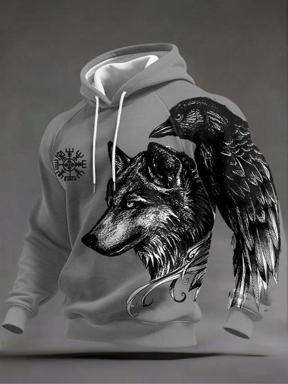 Férfi viking hoodie