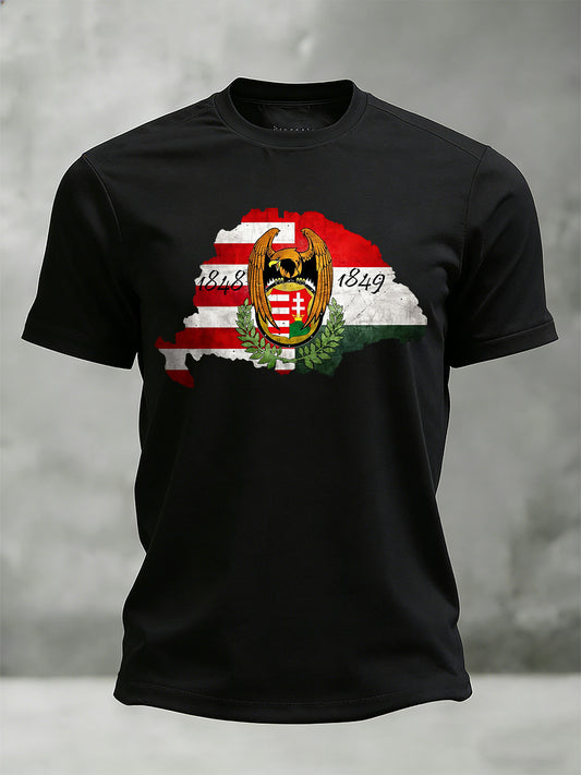 Férfi magyar forradalom megemlékezési nap nyomtatott póló