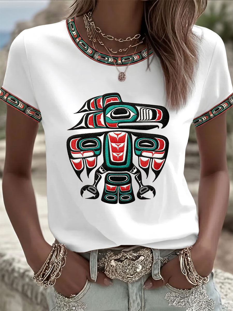 Women's Indigenous Art Casual T-shirt