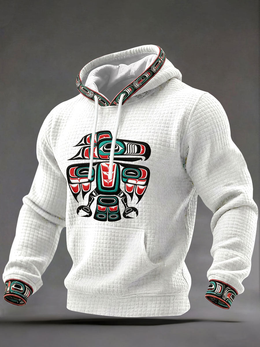 Men's Indigenous Art Casual Hoodie