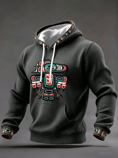 Men's Indigenous Art Casual Hoodie