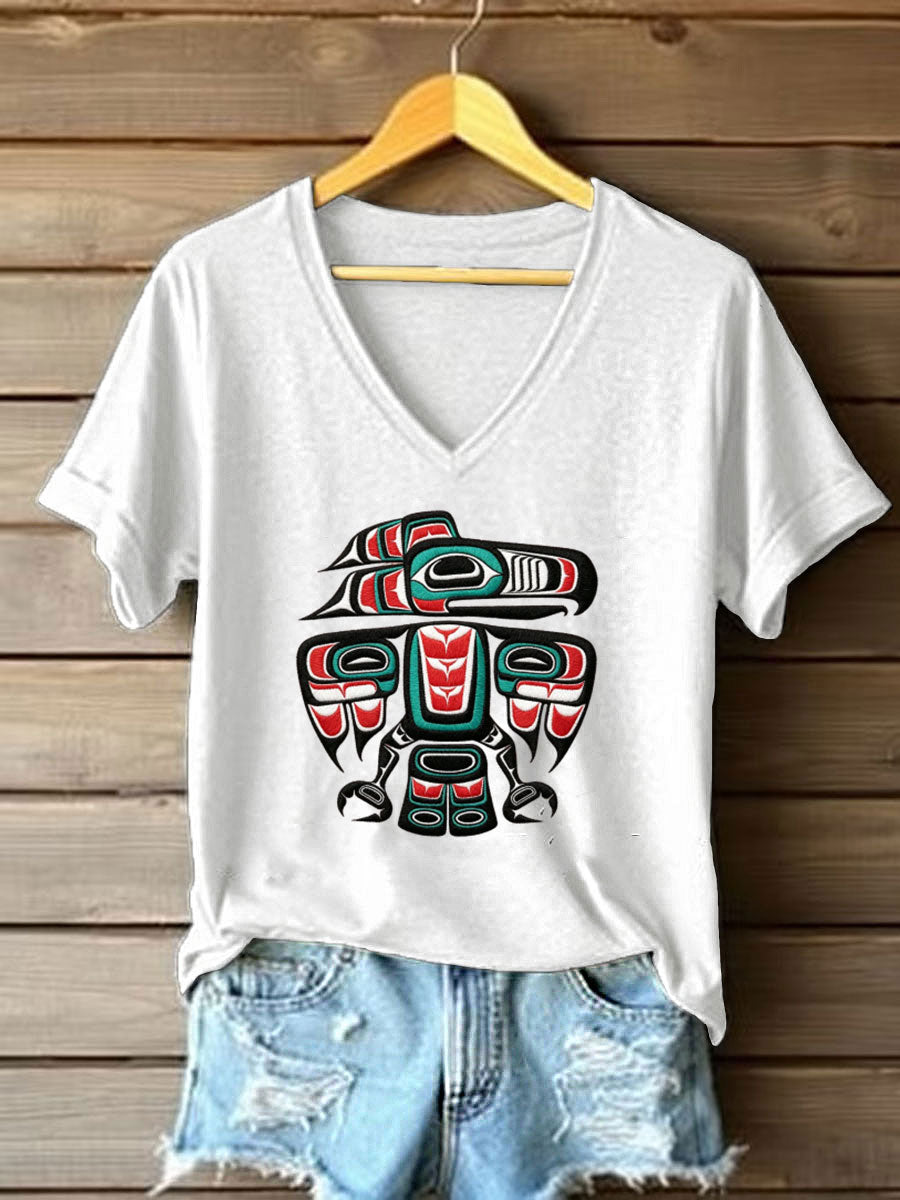 Women's Indigenous Totem Casual Sweatshirts