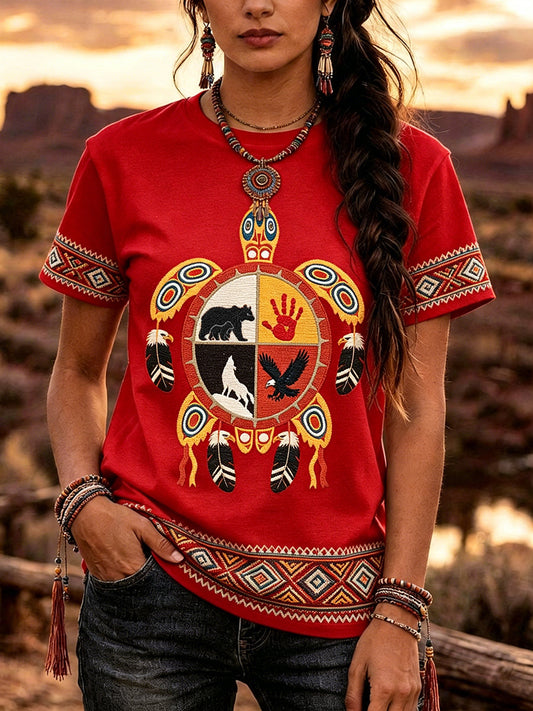 Women's Indigenous Art T-Shirt