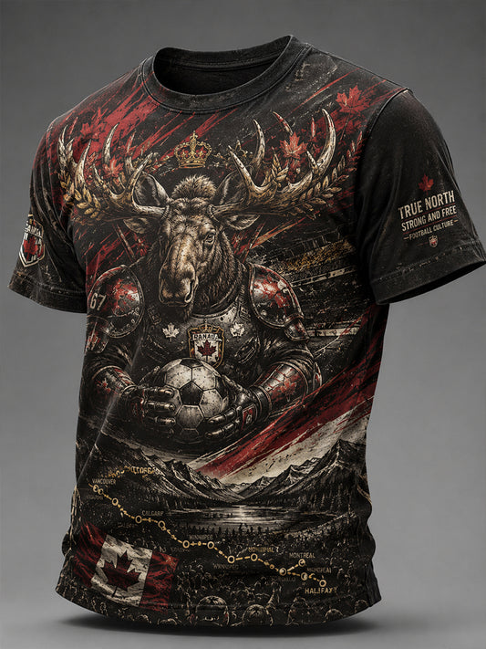 Men's Canada Football Short Sleeves T-Shirt