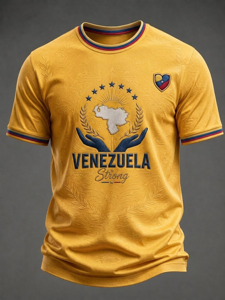Men's Venezuela Strong Printed T-shirt