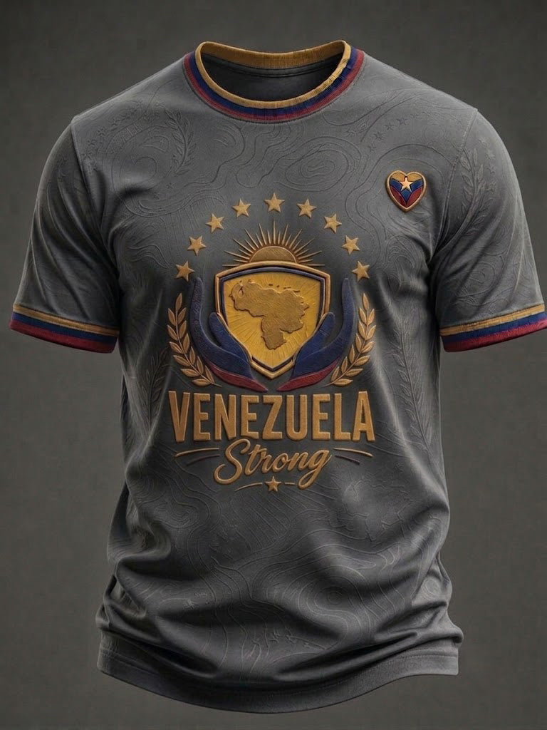 Men's Venezuela Strong Printed T-shirt
