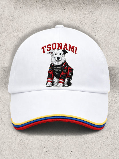 Unisex Venezuela Hero Dog Tsunami Patriotic Dog Lover Print Cap
