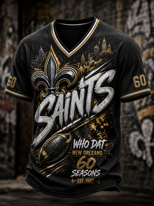 Men's New Orleans Saints V-Neck T-Shirt