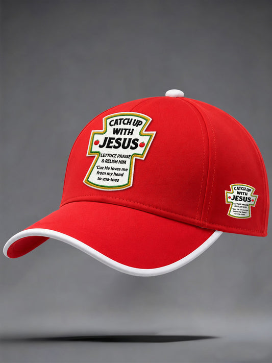 Unisex Catch Up With Jesus Print  Hat