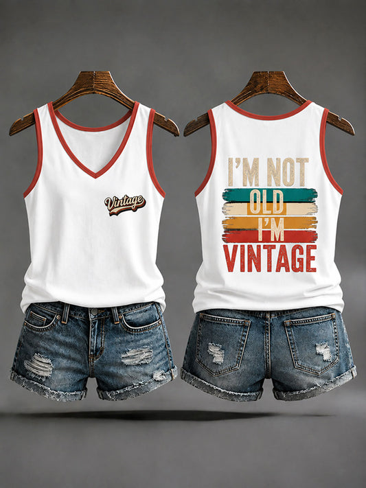 Women's 'I'm Not Old,I'm Vintage' Casual Vests
