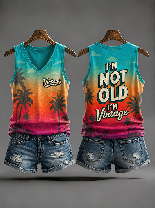 Women's 'I'm Not Old,I'm Vintage' Casual Vests