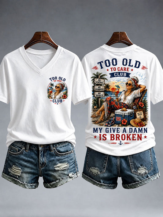 Women's My Too Old To Care Club T-Shirt