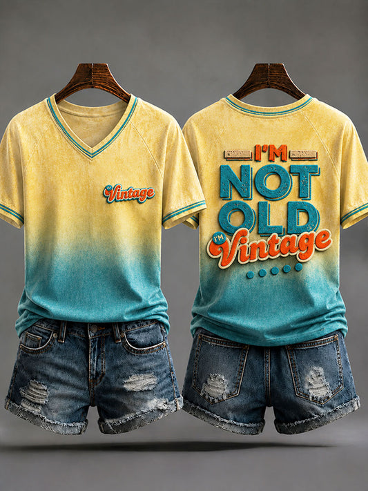 Women's 'I'm Not Old,I'm Vintage' Casual T-shirt