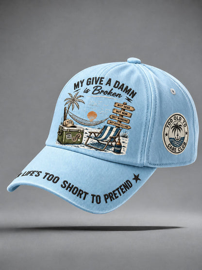 'Too Old to Care Club' unisex hats