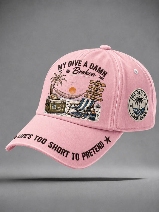 'Too Old to Care Club' unisex hats