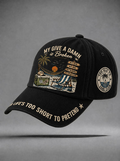 'Too Old to Care Club' unisex hats
