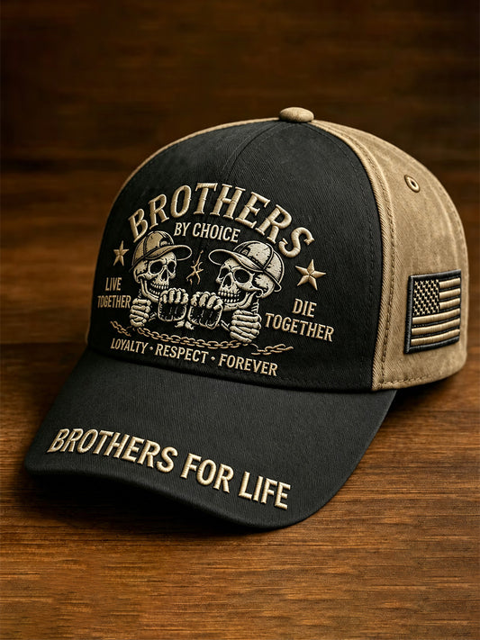 Unisex Retro Brotherhood Print Hat