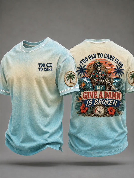 Men's 'Too Old To Care Club'  T-Shirts