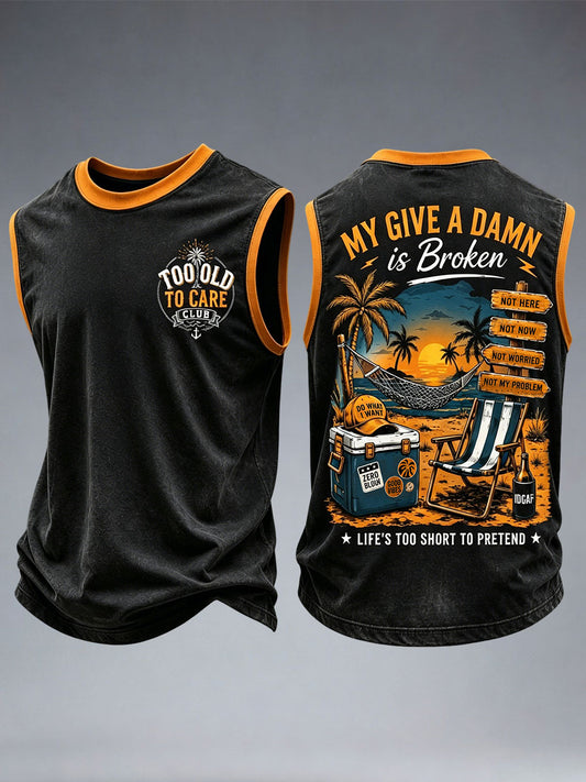 Men's My Give A Damn Is Broken Tank Top