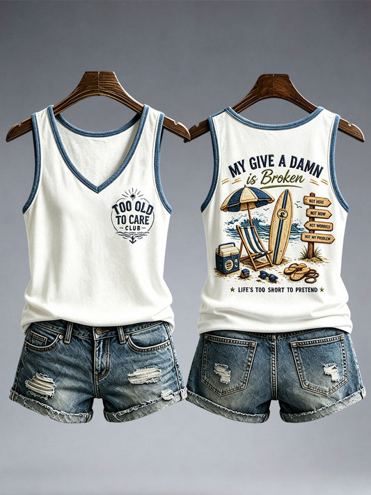 Women's My Give A Damn Is Broken Tank Top