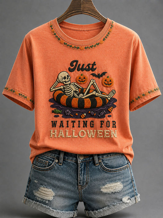 Women's Summerween Print Casual T-Shirt