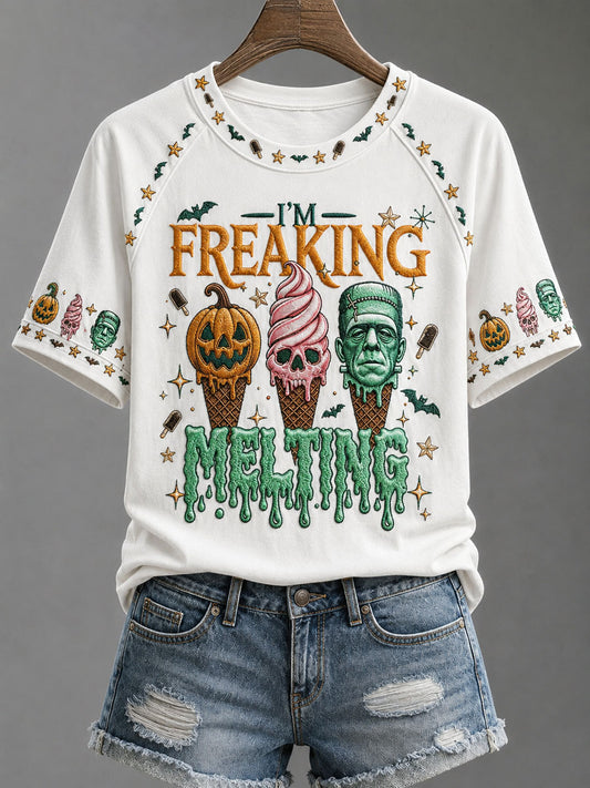 Women's Summerween Print Casual T-Shirt