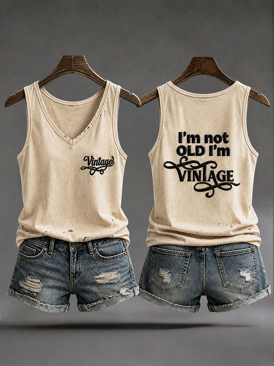 Women's "I'm Not Old, I'm Vintage" Casual Vests