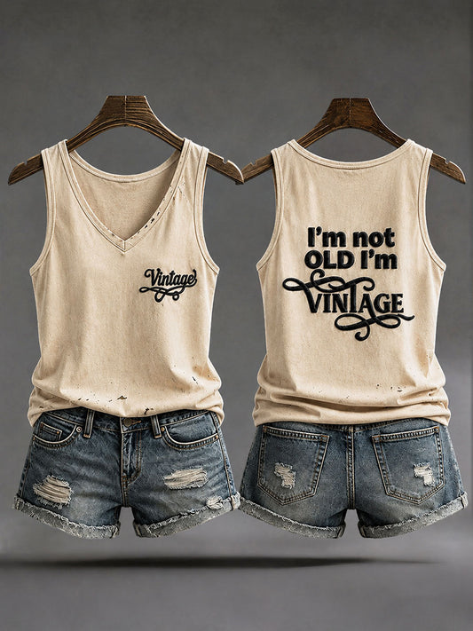 Women's "I'm Not Old, I'm Vintage" Casual Vests