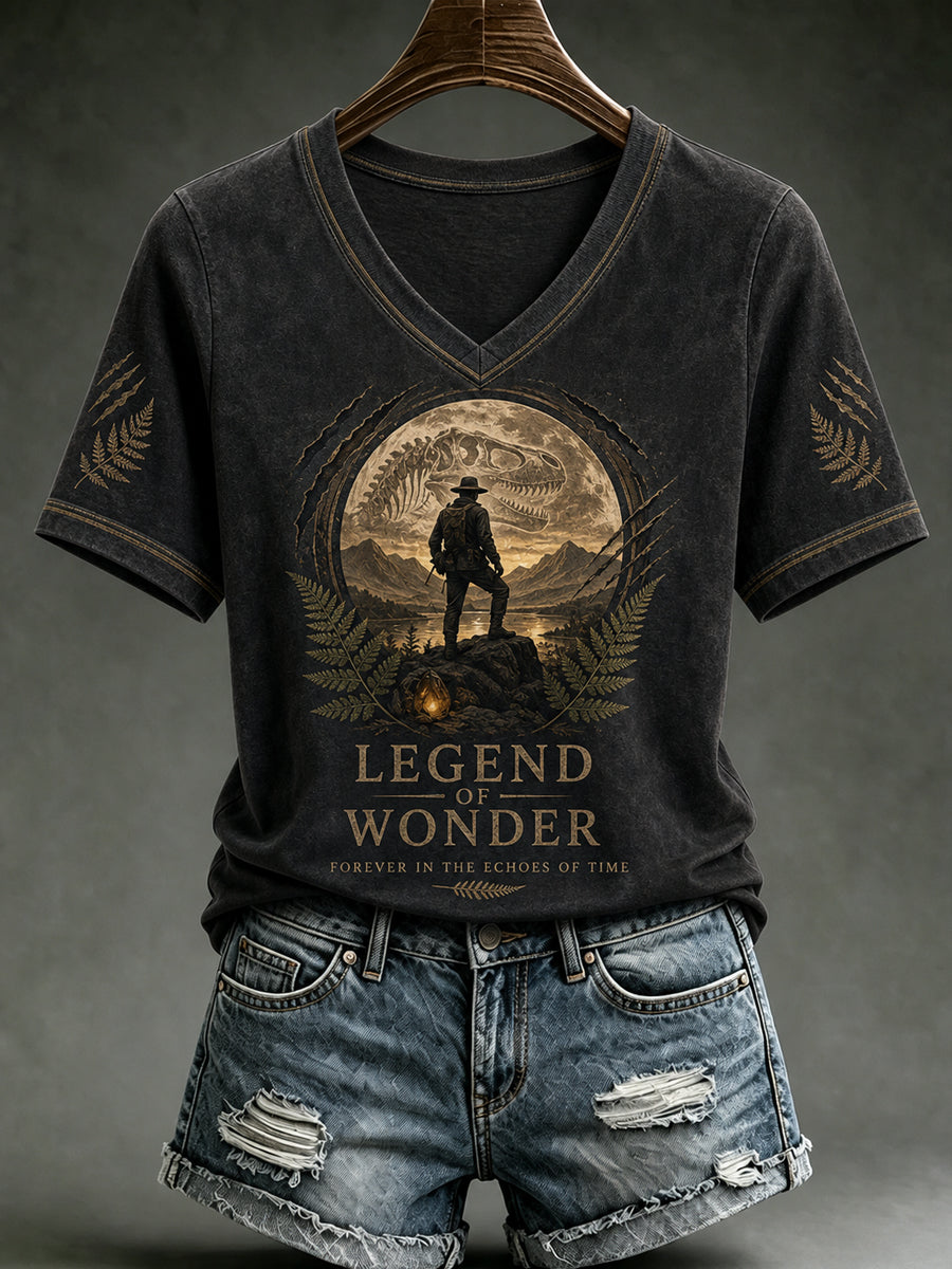 Women's Rip NZ Jurassic Legend Printed  Short Sleeve T-shirt